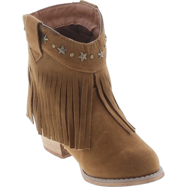 girl fringe ankle boots