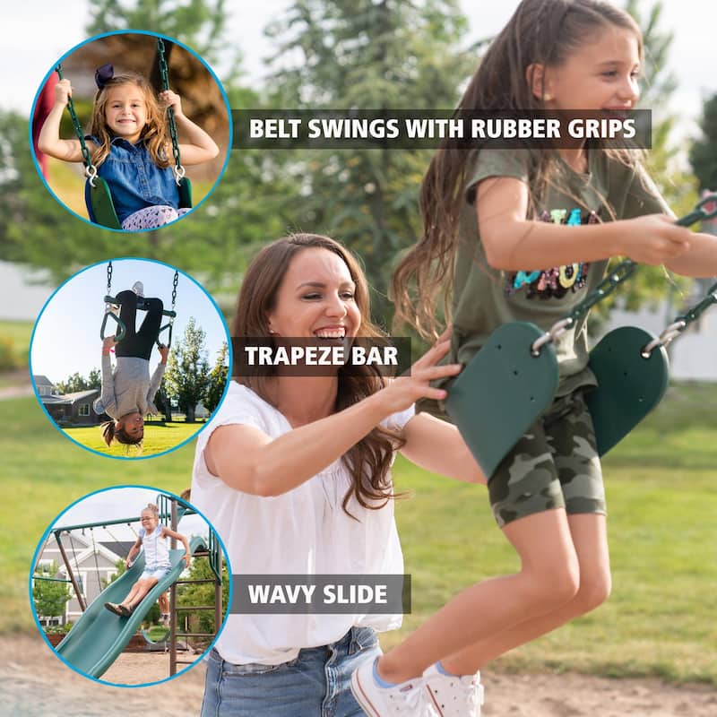 Lifetime Monkey Bar Adventure Swing Set (Earthtone)
