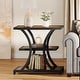 preview thumbnail 11 of 16, 3-Tier Industrial Side Table with Geometric Metal Design
