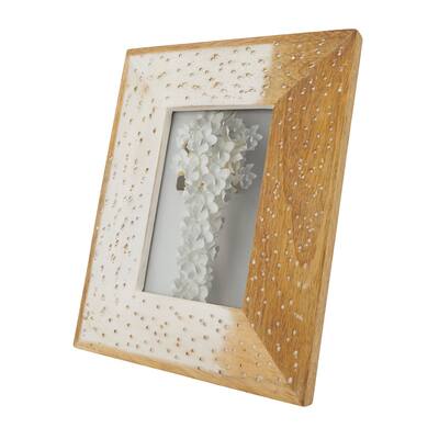 Chic Distressed Wood Photo Frame
