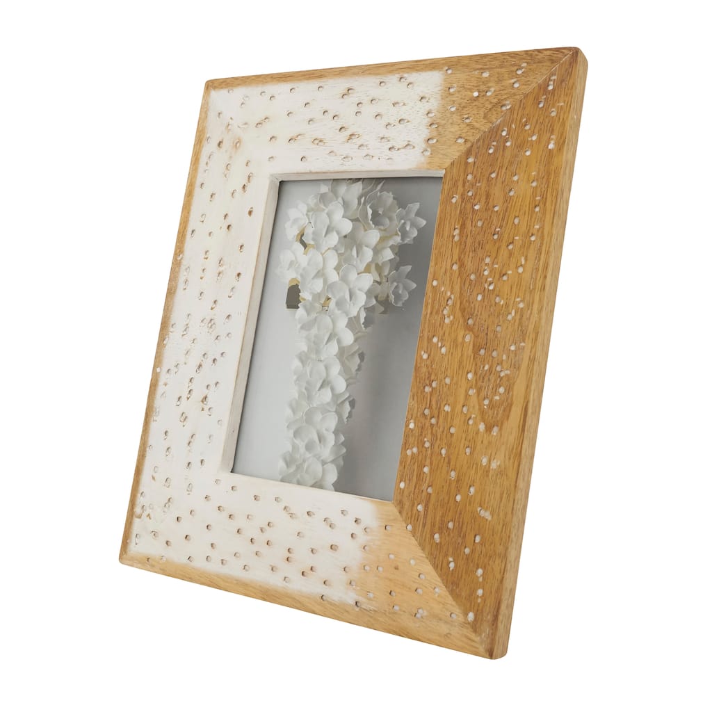 Chic Distressed Wood Photo Frame