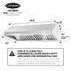 preview thumbnail 12 of 10, Cosmo 36 in. Ducted Under Cabinet Range Hood in Stainless Steel with Push Button Controls, LED Lighting and Permanent Filters
