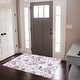 preview thumbnail 185 of 204, Gertmenian Crystal Print Washable Digital Printed Flat Pile Polyester Slip Resistant Area Rug Collection 3' 6" x 4' 6" - Flora Beige