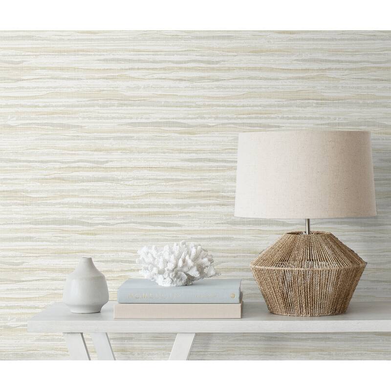 Seabrook Designs Sky Wave Stringcloth Unpasted Wallpaper