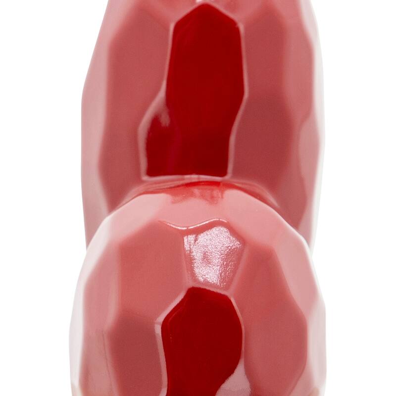 Modern Geometric Heart Sculpture - Ceramic Decorative Object