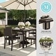 preview thumbnail 3 of 21, Martha Stewart 7pc Rattan Patio Dining Set - 6 Chairs, Table - 62"D x 39"W x 30"H