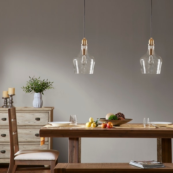 Abalone glass pendant light by hampton hill top