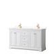 Option White, Gold Trim, White Quartz Top