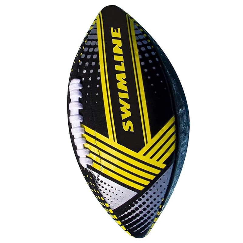 Swimming Pool Neoprene Football - 10" - Black and Gray