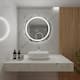 Single Beveled Edge Bathroom Wall Vanity Mirror