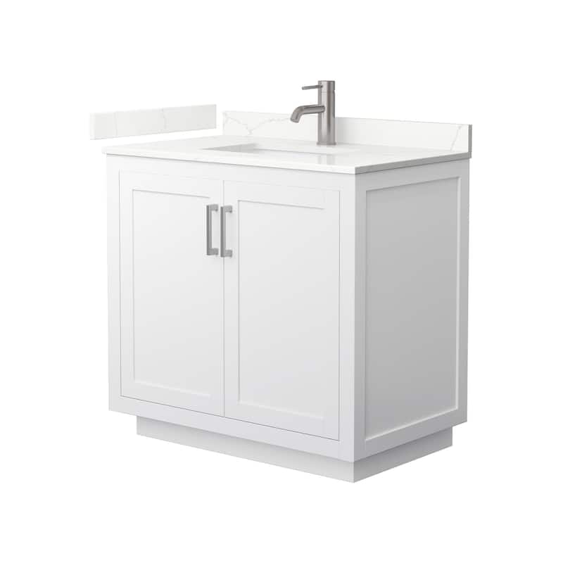 Wyndham Collection WCF292936S-QTZ-UNSMXX Miranda 36" Free Standing
