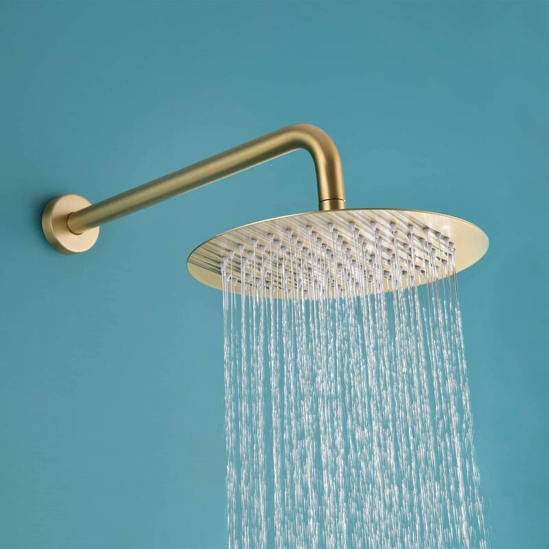 Wall Mounted Shower Faucet With Handheld Sprayer 10 Inch Shower Head Combo Set Modern Rainfall Shower System With Hand Shower