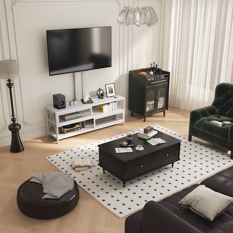 Modern Swivel Mount with Power Outlet for TV up to 70" - 50 inches