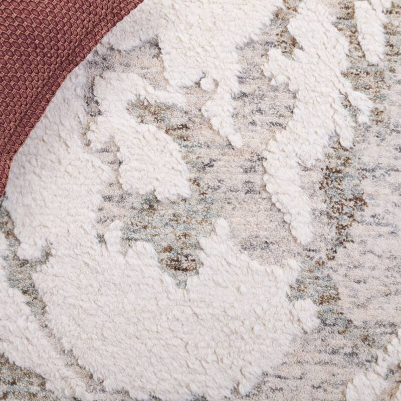 SAFAVIEH Handmade Casablanca Shag Arnleif Wool High-Low Pile Rug