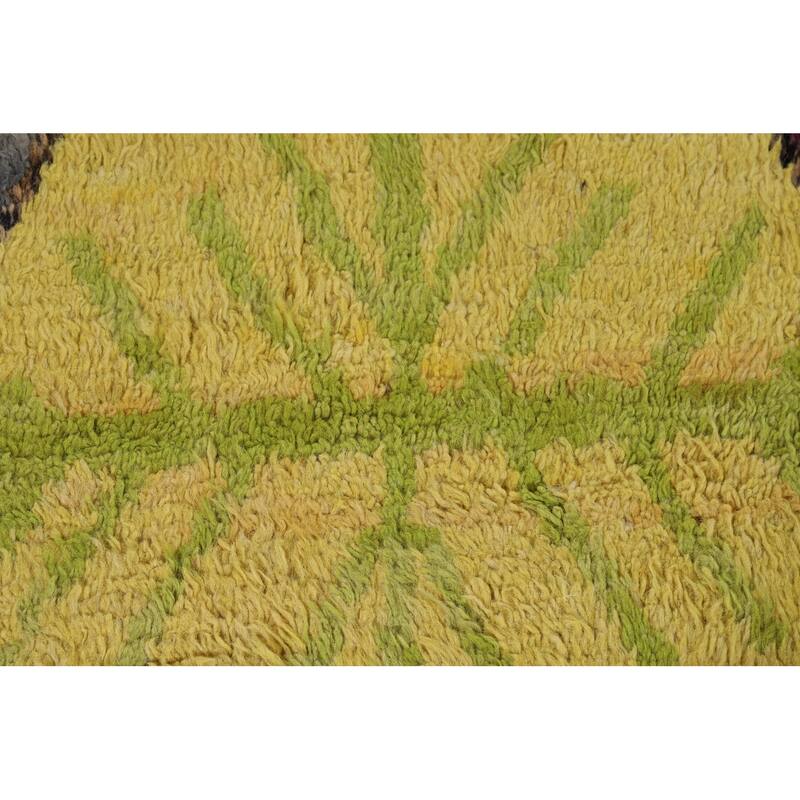 Plush Colorful Moroccan Oriental Area Rug Handmade Wool Carpet - 8'0" x 10'10"