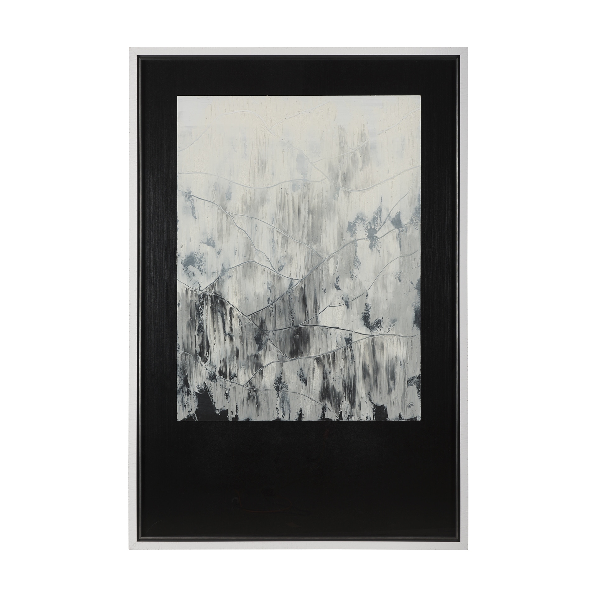 Mountain Shades II by Mercana Studio a Hand Embellished Textured Framed Art Print Matted under Glass