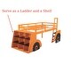 preview thumbnail 6 of 7, Safety Guaranteed Pine Wood+MDF Twin Size Forklift Car-Shaped Loft Bed with Storage Shelves.