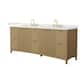 Option Natural Oak / Giotto Quartz Top / Brushed Gold