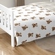 preview thumbnail 6 of 4, Sweet Jojo Designs Boho Teddy Bear Boy, Girl, Gender Neutral 5-peice Toddler-size Comforter Set -Taupe Plaid & Brown, Watercolor