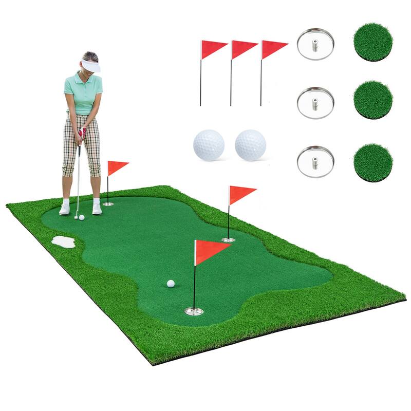 Costway 10 x 3.3/5 FT Golf Putting Green Professional Golf Training
