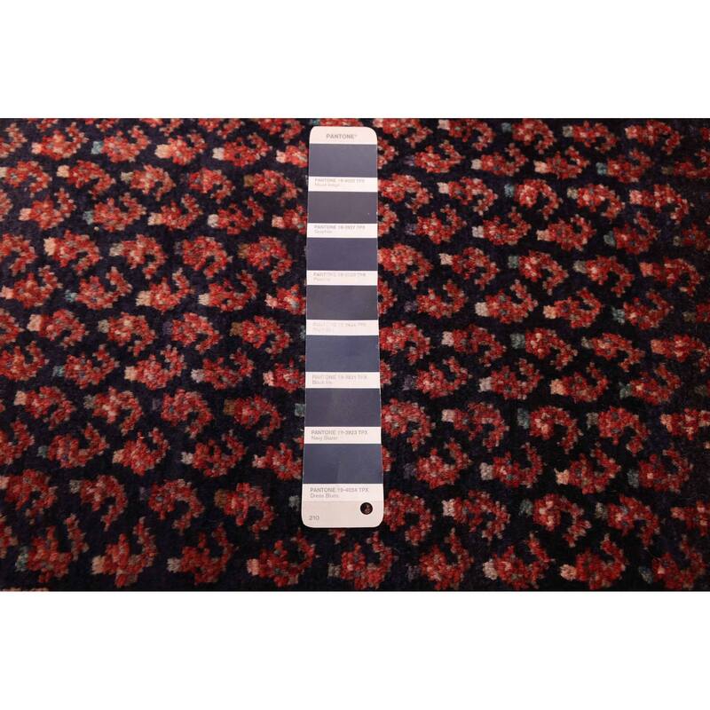 ECARPETGALLERY Hand-knotted Andelz Navy Wool Rug - 3'1 x 6'6