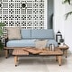 preview thumbnail 15 of 15, Cambridge Casual Mosko Teak Metal Loveseat with Cushion