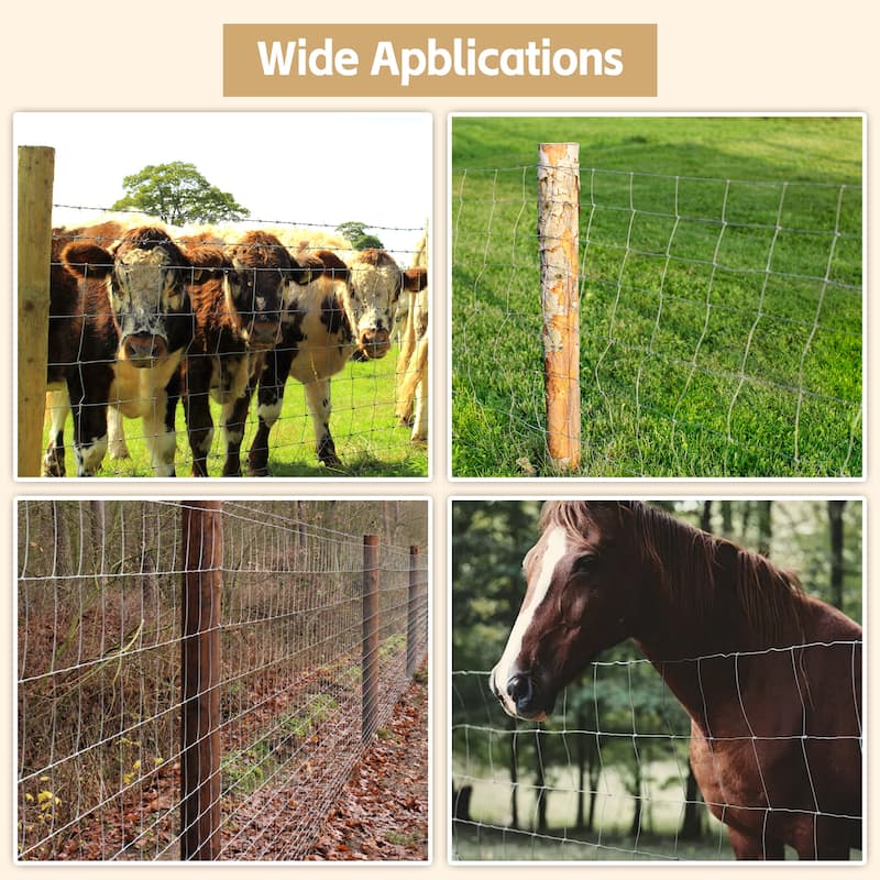 GDFStudio - Henry Advanced Weave Galvanized Steel Farm Fence