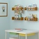 preview thumbnail 12 of 23, Wallniture Utah Wood Wall Shelves for Book and Toy Storage (Set of 4)