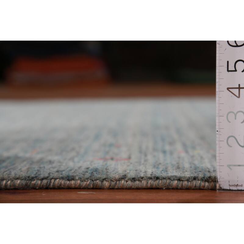 Hand Knotted Oriental 100% Wool Carpet Tribal Tribal Multi-Colored Gabbeh Area Rug - 7' 10'' X 5' 3''