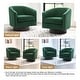 preview thumbnail 30 of 64, Corduroy Upholstered Swivel Barrel Chair (Set of 2)
