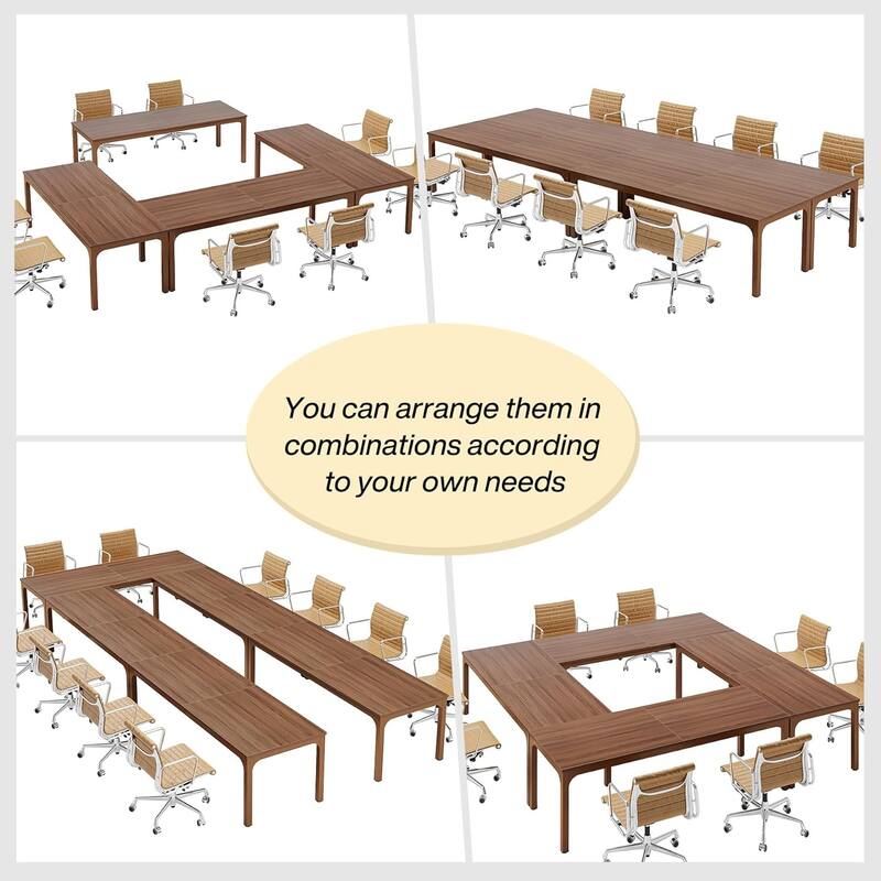 78.74" Large Rectangle Conference Table/Desk, Modern Seminar Meeting Table, Business Tables for Boardroom & Office