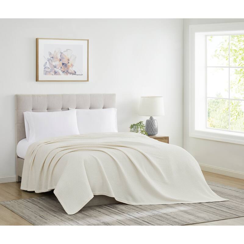 Cannon Heritage Cotton Waffle Blanket and Throw