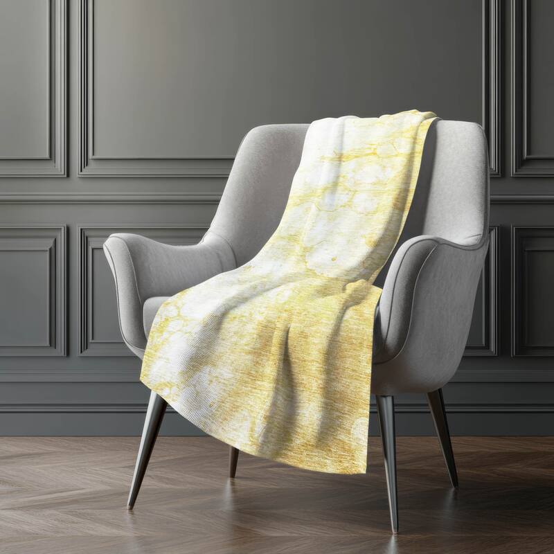 Premium Machine Washable Abstract Modern Sherpa Throw Blanket
