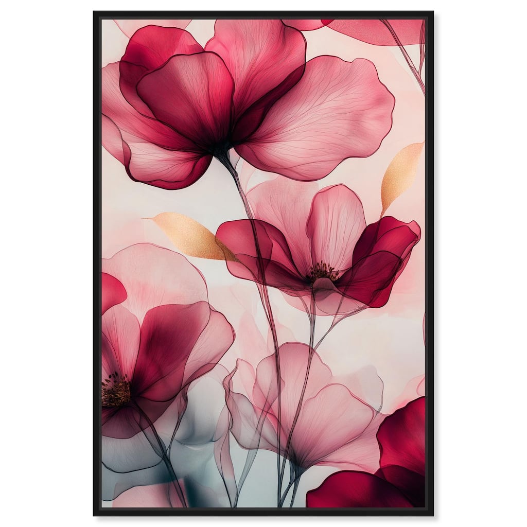 Chiffon Cherry Charm Canvas by Art Remedy