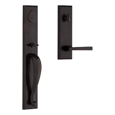 Baldwin Longview Full Plate Single Cylinder Keyed Entry Handleset with
