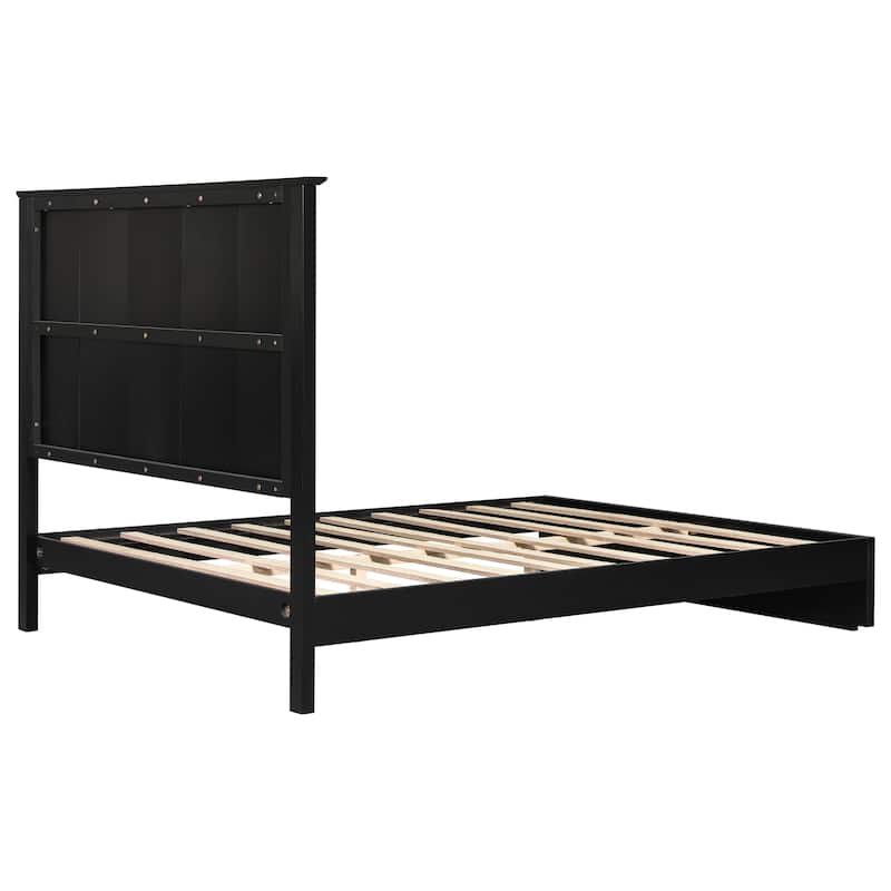 Christopher Knight Home - Brookhaven Modern Wooden Panel Bed with Vertical Slat Headboard