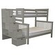 preview thumbnail 13 of 19, Taylor & Olive Trillium Twin over Full Stairway Bunk Bed