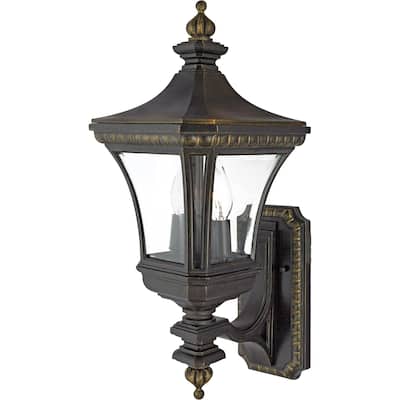 Devon 2-Light Outdoor Wall Lantern in Imperial Bronze