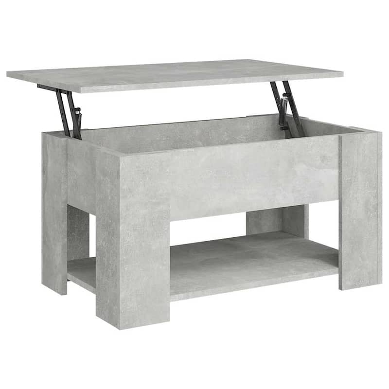 vidaXL Coffee Table Lift Top End Table Accent Side Sofa Table Engineered Wood - 31.1" x 19.3" x 16.1"