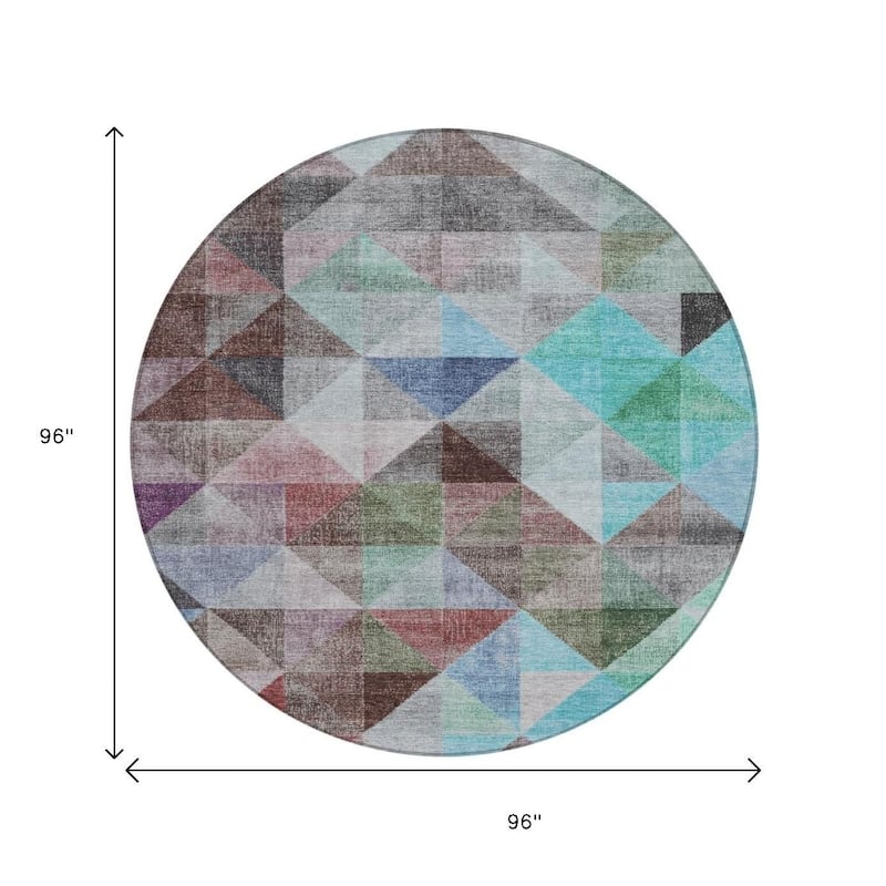 HomeRoots Geometric Transitional Rectangle Outdoor Rug