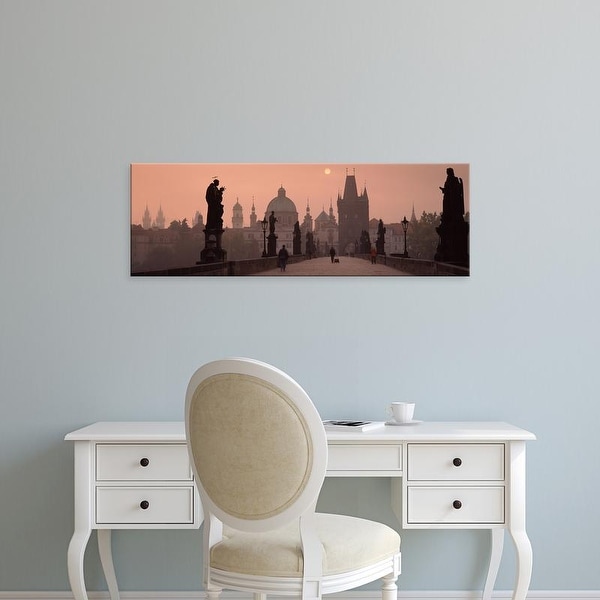 Easy Art Prints Panoramic Images's 'Church of St. Francis, Old Town Bridge Tower, Prague, Czech Republic' Canvas Art