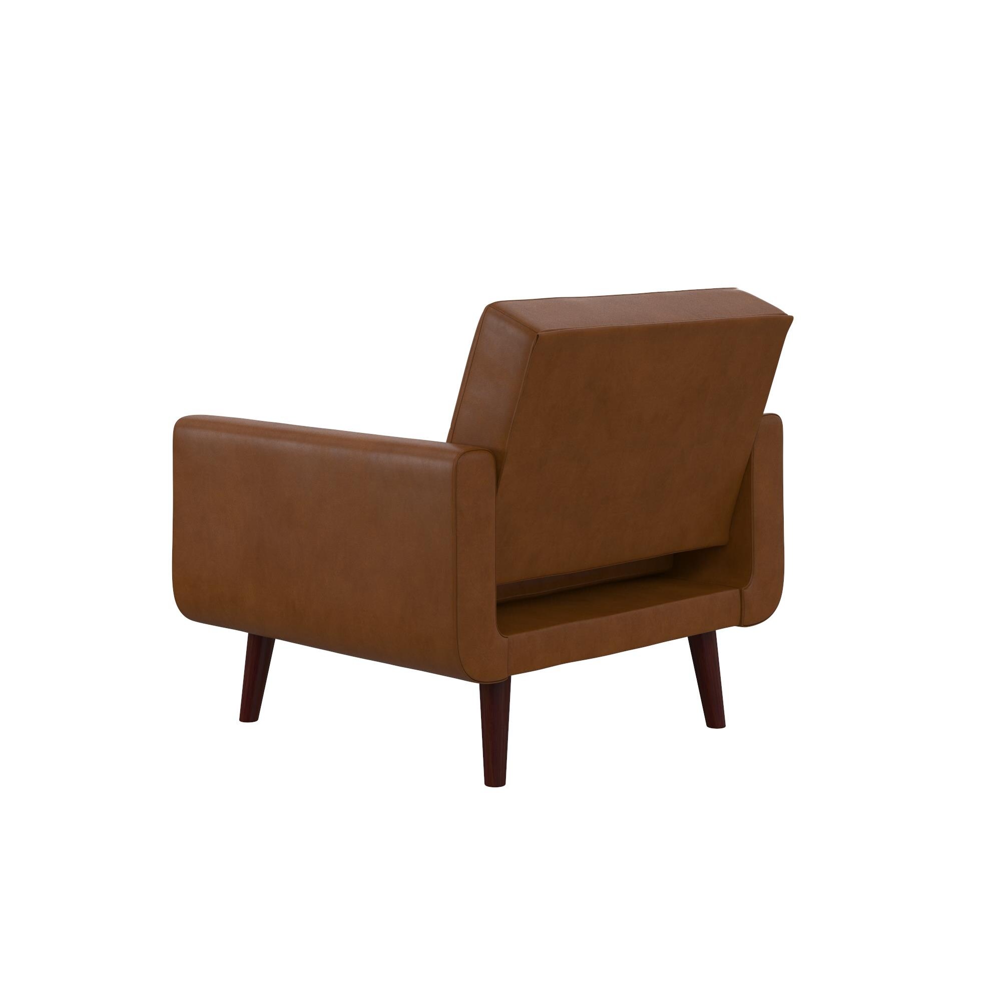Avenue greene fania faux best sale leather modern chair