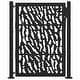 preview thumbnail 3 of 53, vidaXL Garden Gate Black 39.4x49.2" Steel Trace Design