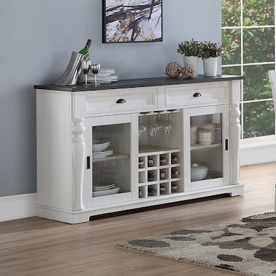 Steve Silver Jillian Farmhouse Two-Tone Server