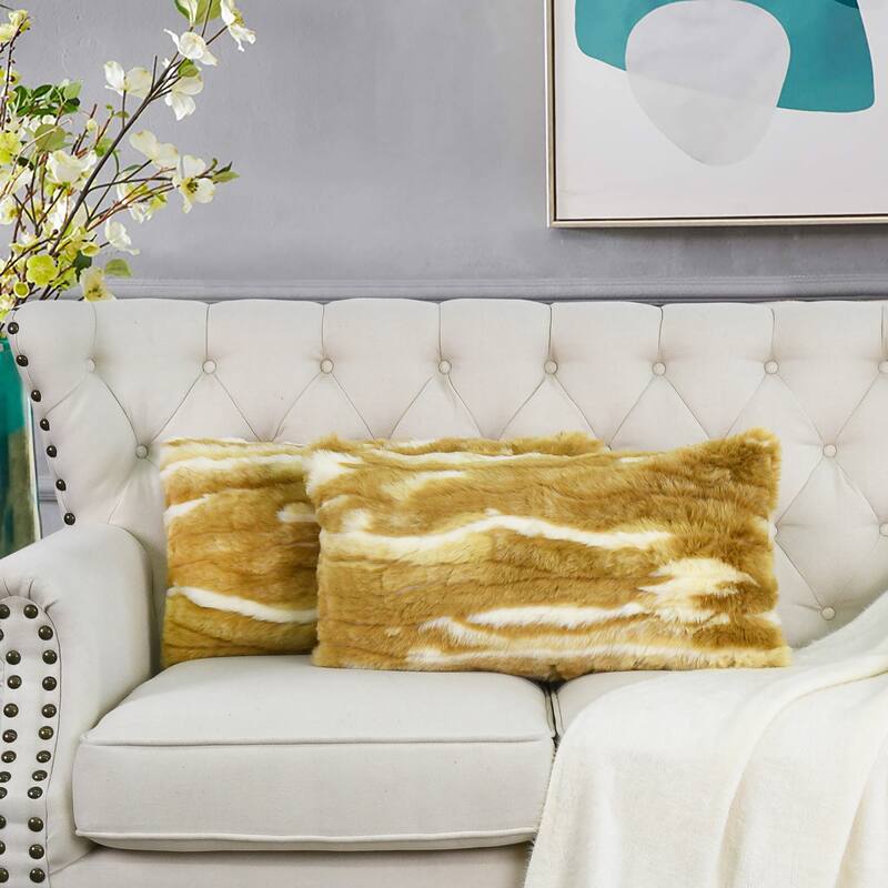 Jacquard FauxFur 2 Piece Set Pillow Shell