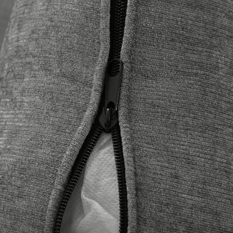 Modern 3-Piece Chenille Sectional Sofa with Curved Chaise and Comfortable Cushions for Living Rooms