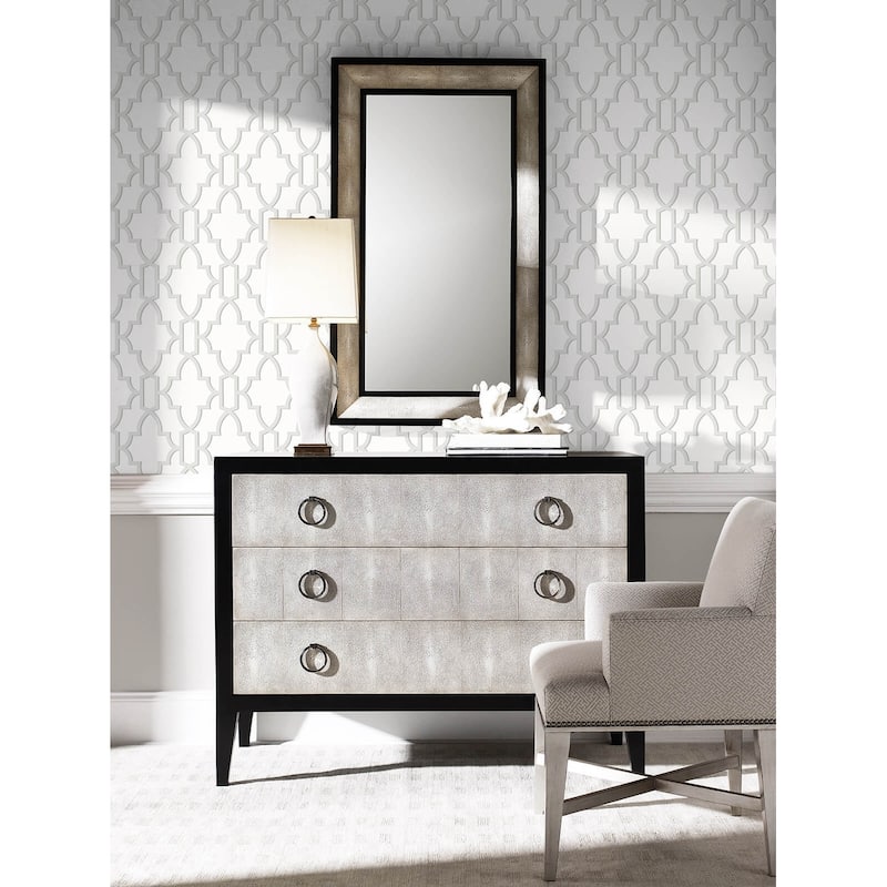 Luxe Haven Coastal Lattice Peel and Stick Wallpaper