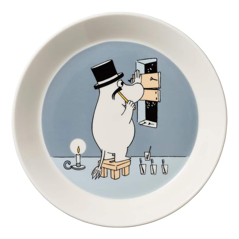 Moomin by Arabia Plate 7.48in Moominpappa Grey