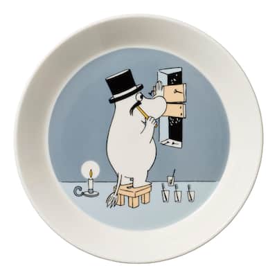 Moomin by Arabia Plate 7.48in Moominpappa Grey