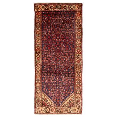 ECARPETGALLERY Hand-knotted Andelz Navy Wool Rug - 3'7 x 9'8